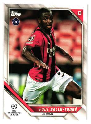 2021/2022 Topps UEFA Champions League Fode Ballo-Toure #147 AC Milan RC