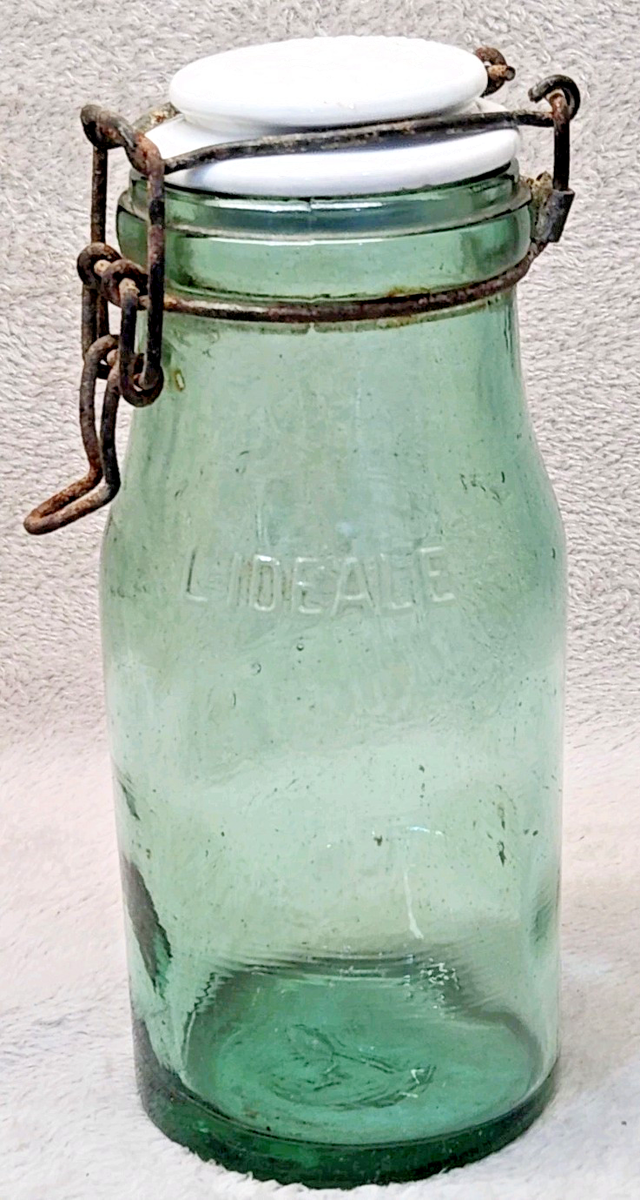 LOT 3 BOUTEILLE bocal nid d'abeilles L'idéal Conserves ( Bouchon