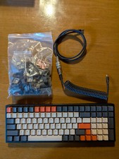 Keychron K4 Mechanical Keyboard - Carbon Miami PBT Keycaps - Coiled USB C Cable