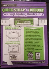 Holdrite QS-50-D White Powder-Coated Steel QuickStrap for 80 Gallon Water Heater