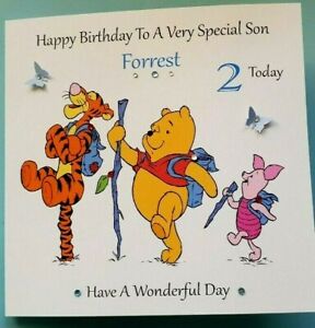 Grandson Son  Brother Handmade Personalised Birthday Card