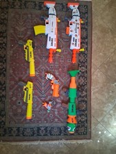 Fortnite nerf gun lot used guns. Green and orange. Excellent used condition