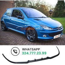 LAMA FRONTALE CUPRA STYLE PEUGEOT 206 SOTTO PARAURTI SPLITTER SPOILER ANTERIORE