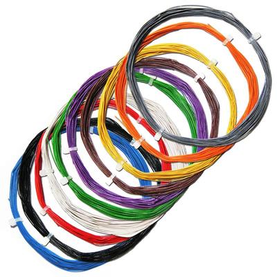 10 M Hochflexible Einadrige Kupferlitze, Gelb, 0,5 Mm / 0,04 Mm² – Ideal Für Modellbau