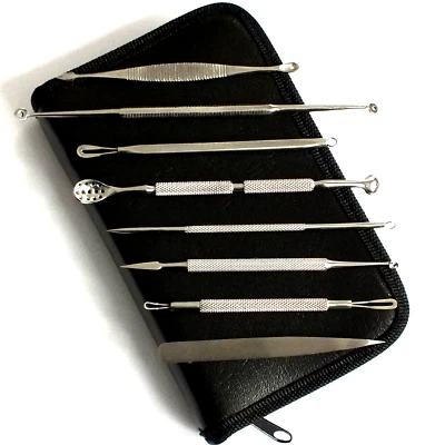 NATRA Gesichtspflege Geschenk Set Pickel Akne Haut Komedonenheber Komedonenquetscher