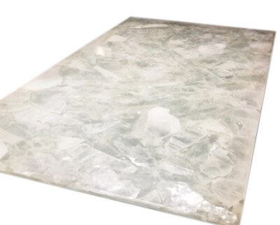 24''x36'' Natural White Quartz Agate Dining Table Top Handmade Decorative Interior