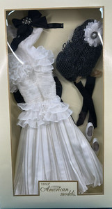 Ooak poupée TONNER doll Amercan Model 22Robe talleur bleu marne