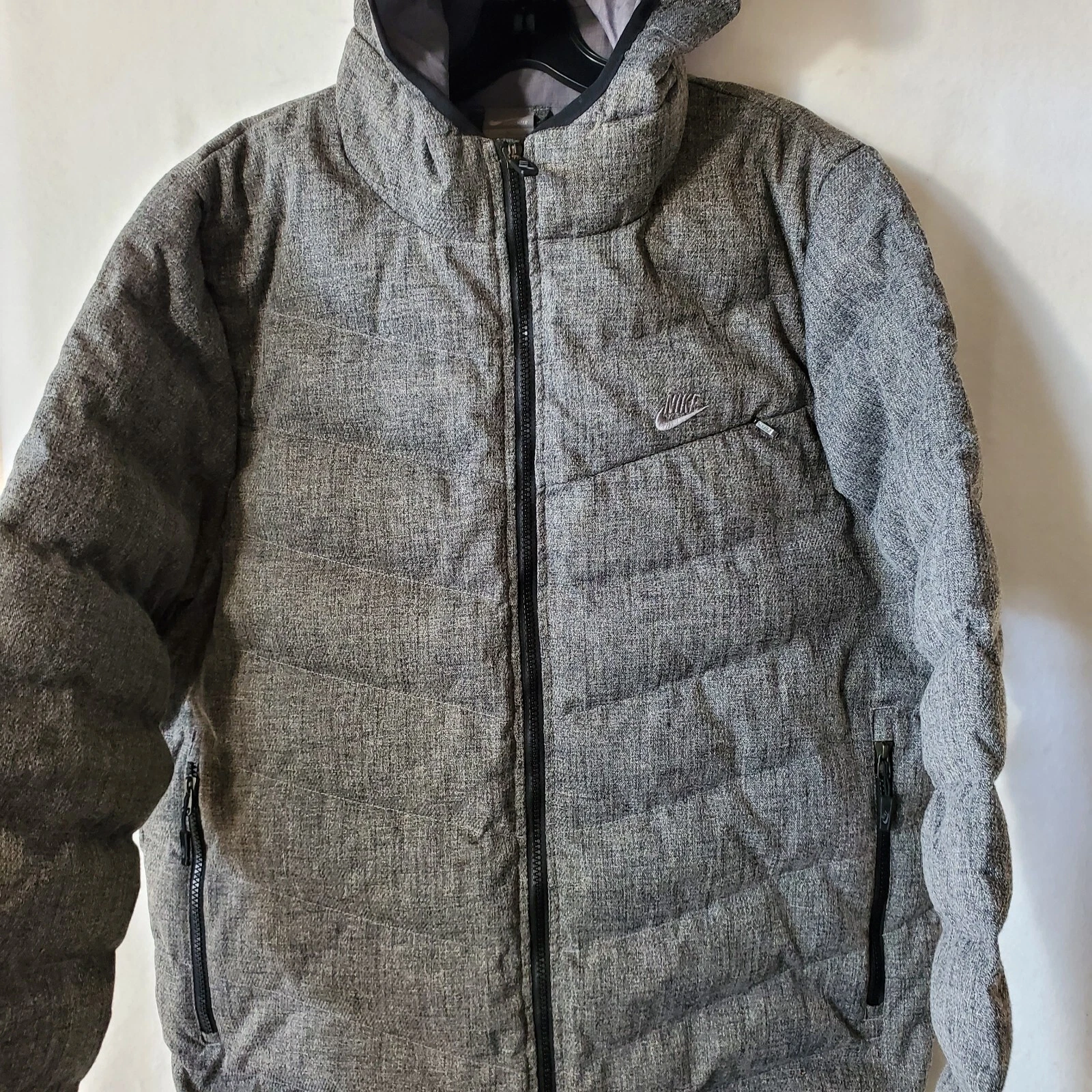 Nike Sportswear Jacket Men's Large Storm-FIT Windbreaker Puffer Grey 477116-032