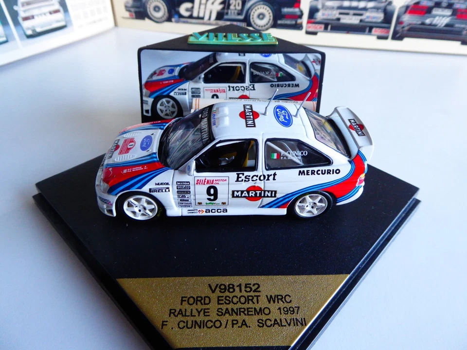 1/43 Vitesse - Skid Ford Escort WRC #9 Martini Rallye San Remo 1997 F. Cunico - Immagine 4 di 4