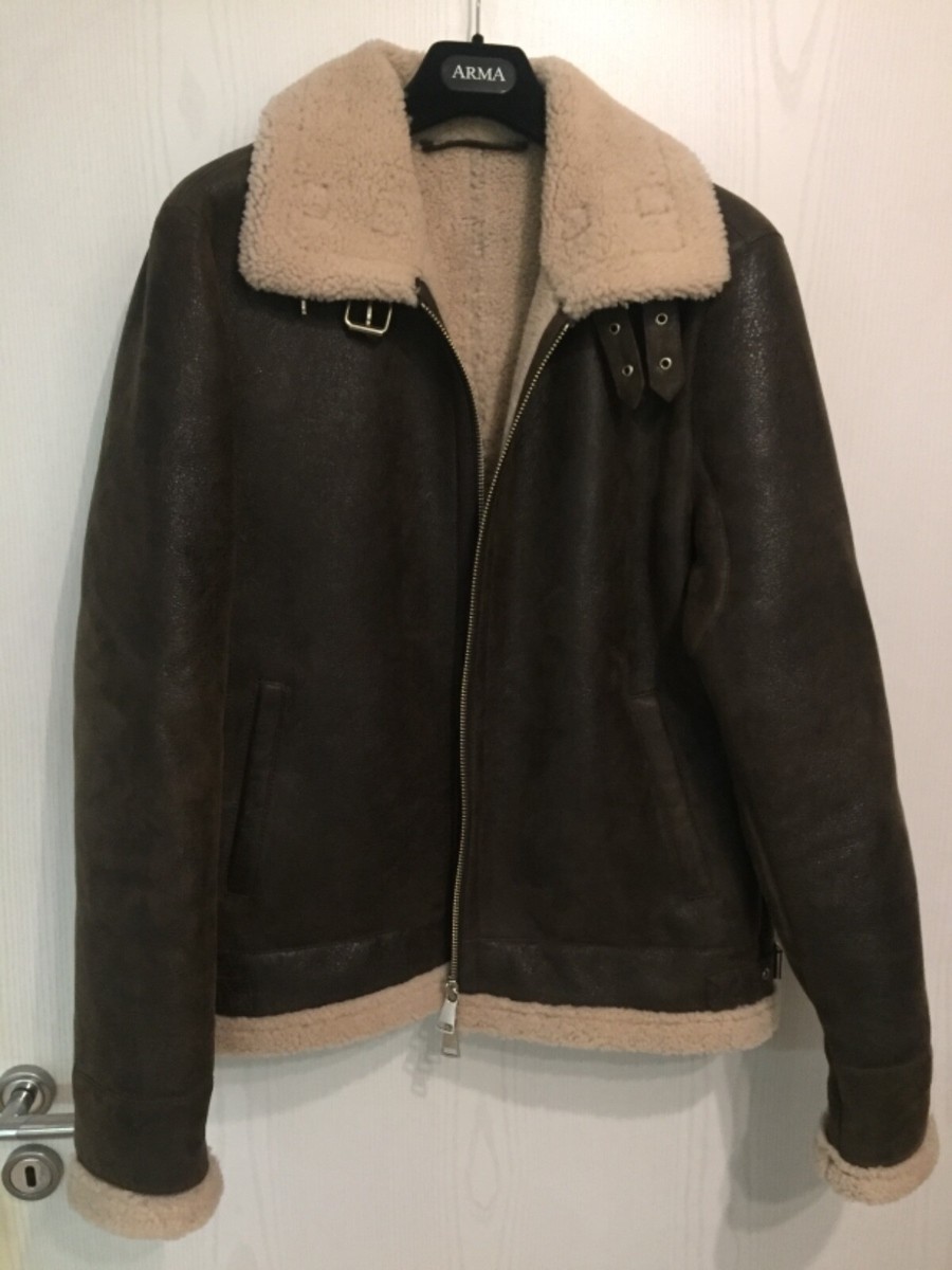 Lammfelljacke Arma Herren Premium ungetragen Designer NP