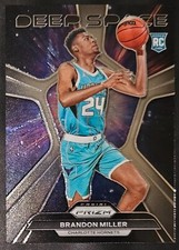 Brandon Miller 2023-24 Panini Prizm DEEP SPACE Rookie Insert Card (no.2). rookie card picture
