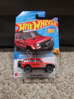 2022 Hot Wheels Red '95 JEEP CHEROKEE ERROR PAINT | eBay