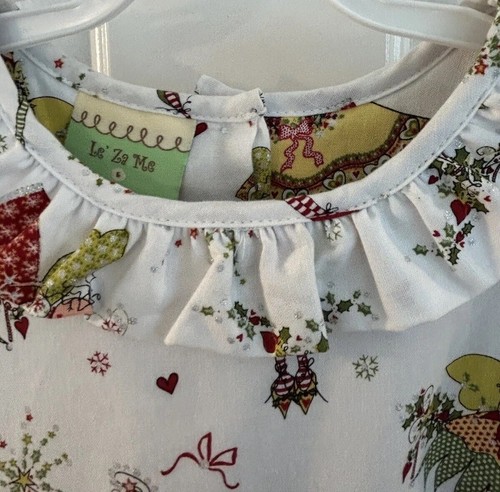 LE' ZA ME Girl’s Size 6 White Cotton Christmas Pixie Fairy Dress Lined EUC! - Picture 4 of 18