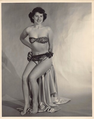 sexy retro lingerie Canvas Print Young and beautiful blond woman in sexy retro underwear main image 1