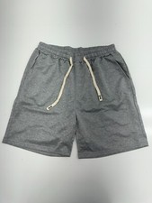 Mens Grey Drawstring Sweatshorts Size Large