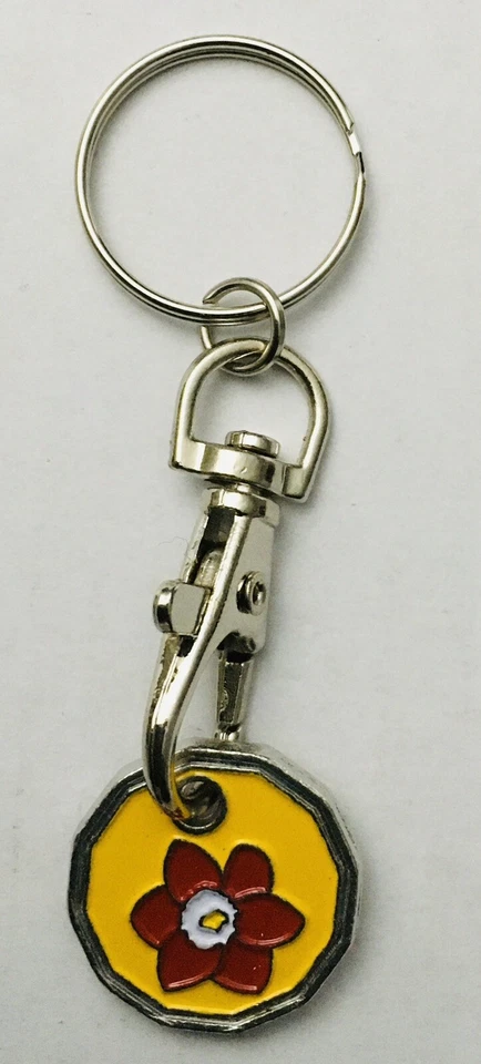 New £1 Shape Supermarket Shopping Trolley Token Coin Pound Locker Key Ring - Image 4 of 4