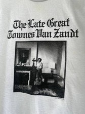 Townes Van Zandt "The Late Great" T-Shirt, graphic shirt, cotton