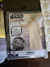 Disney Star Wars Mandalorian Grogu The Child Baby Yoda Toddler Costume 3T/4T