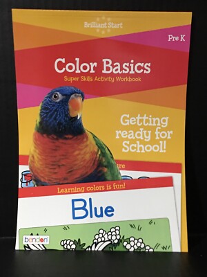 Color Basics Super Skills Activity Workbook Pre K Ages 5-7 New