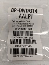 Bitspower Deluxe White Dual G1/4" Adjustable Aqua Link Pipe 1 22-31MM - New