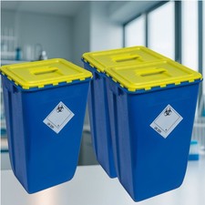 Klinikabfallbeh&auml;lter 60L UN 3291 Labor Entsorgungscontainer 3er