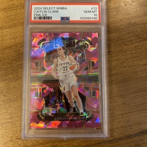 2024 PANINI SELECT WNBA PINK ICE #72 CAITLIN CLARK PSA 10