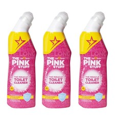 3x The Pink Stuff - Miracle Toilet Cleaner 750ml 4.22 per litre