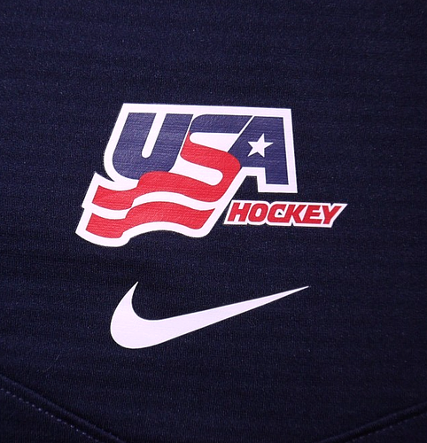 Herren EUC Team ausgestellt NIKE On-Field USA HOCKEY TEAM L/S Dri-Fit Thermohemd XL