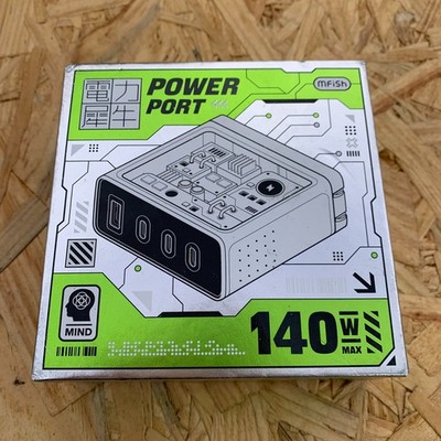 Mfish E-Rhino 140W USB-C Charger, 4-Port GaN Charger Block, Foldable Fast Lap...