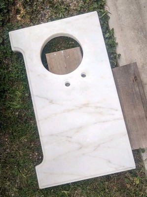 Marble countertop  43.5''L x 22.5''W  With Sink & Faucet Cut outs  Nearly 2'' thick