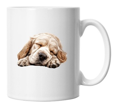 Clumber Spaniel Tasse schlafend liegend, Clumber Spaniel Hundeliebhaber Geschenk