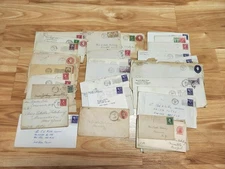 Lot of Old Letters, Mail, 1917 - 1950's, Some to same person, Ephemera, Vintage 