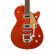 Gretsch G5230T Jet Elettromatico FT Usato Taglio Singolo con Bigsby - Macchia Arancione