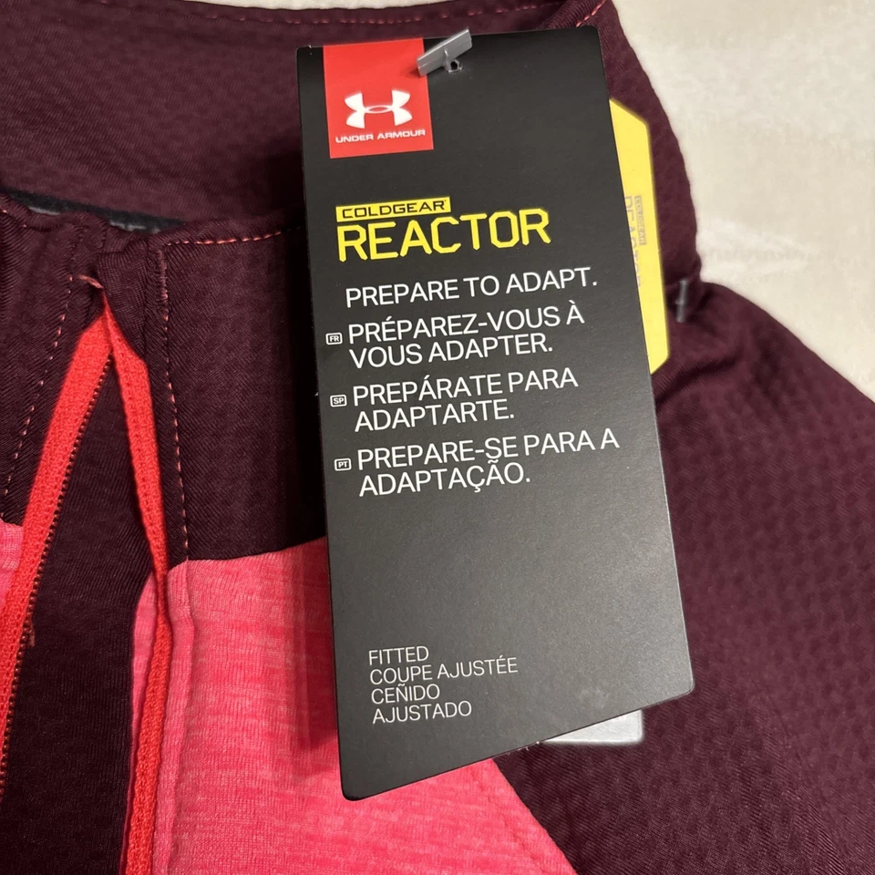 Pullover Under Armour Cold Gear Reactor 1/2 Cremallera Mujer Mediano Ajustado Cremallera Bolsillos Foto 2 de 4