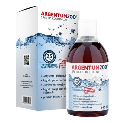 Aura Herbals Argentum200 Kolloidales Silber 25 ppm, Tonikum - 500 ml