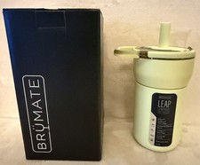 BrüMate | 12 oz LEAP | Straw Travel Kids Tumbler Prickly Pear Yellow