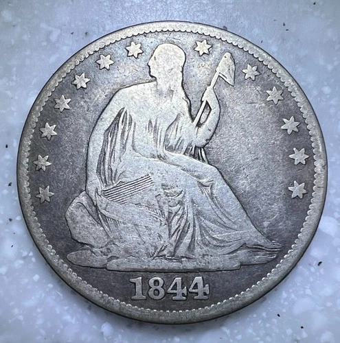 1844 50c Seated Liberty Half Dollar- VG/F - Nice Coin!!