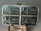 1 oz Silver Bar - Stagecoach Silver - Divisible Bar - .999 Breakable 1/4 Oz x 4