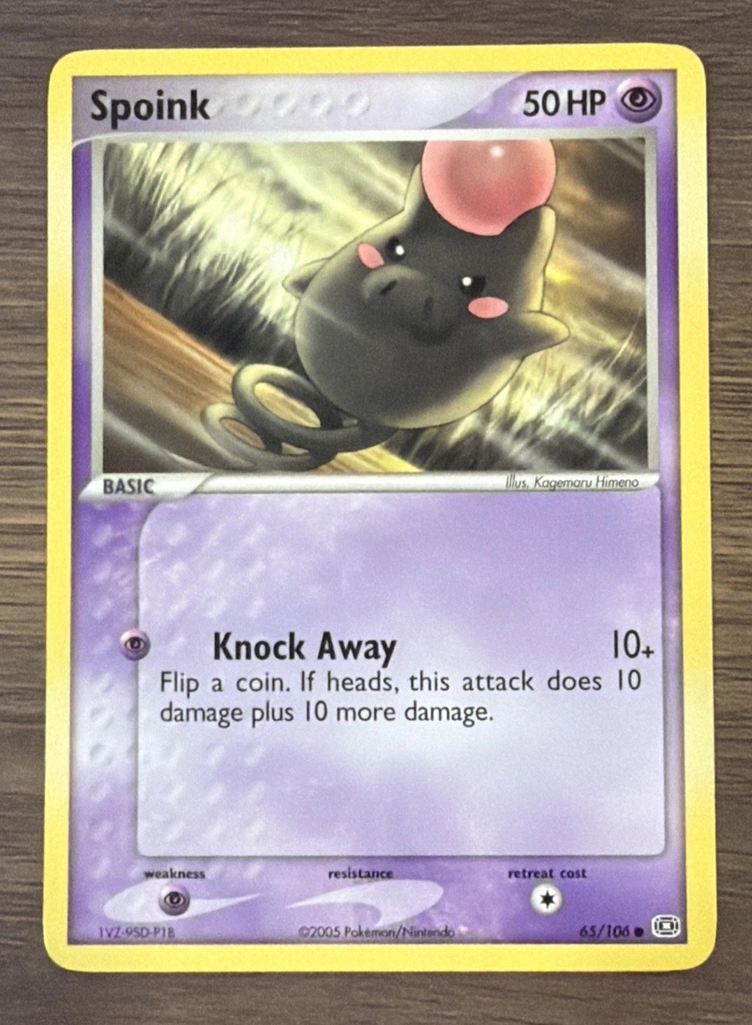 Spoink 65/106 Emerald Pokemon