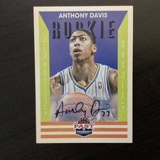Anthony Davis Autographed Basketball Trading Card Singles for sale