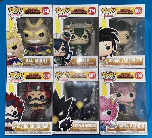 Funko Pop MY HERO ACADEMIA LOT OF 6 Figures #248 374 605 606 607 790 All Might