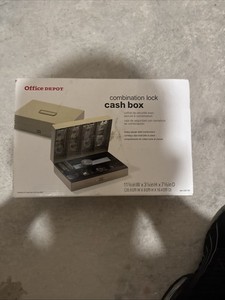 Office Depot Combination Lock Cash Box