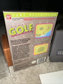 Bandai Golf: Challenge Pebble Beach Nintendo NES Video Game Complete In Box CIB