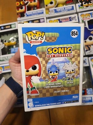 Funko Pop Sonic the Hedgehog KNUCKLES #854 TARGET CON 2022 FLOCKED