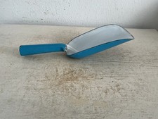 Alte Emaille Schaufel Shabby Brocante Emaile Blau Vintage Garten Futterschaufel