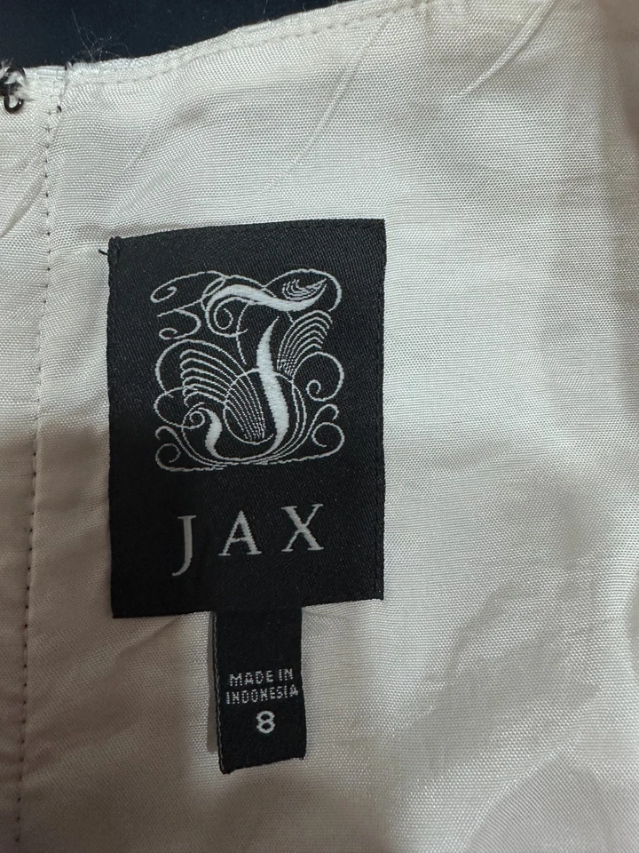 Vestido Jax para mujer talla 8 negro rosa blanco funda Foto 3 de 3