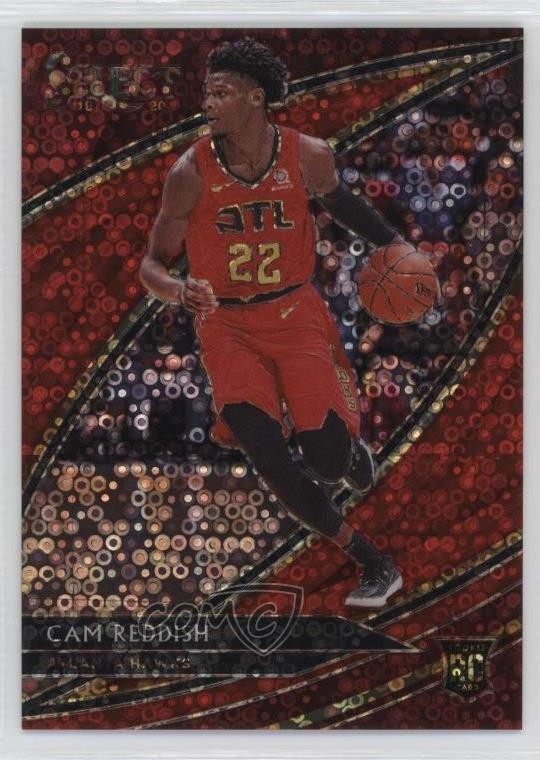 2019-20 Panini Select Courtside Hybrid Red Disco Prizm /49 Cam Reddish #300 2y0