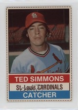1976 Hostess All-Star Team Ted Simmons (Brown Back) #113 HOF 2k3
