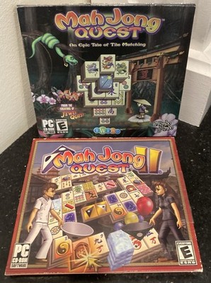 2 Video Game PC Mah Jong Quest Jewel iwinn untested