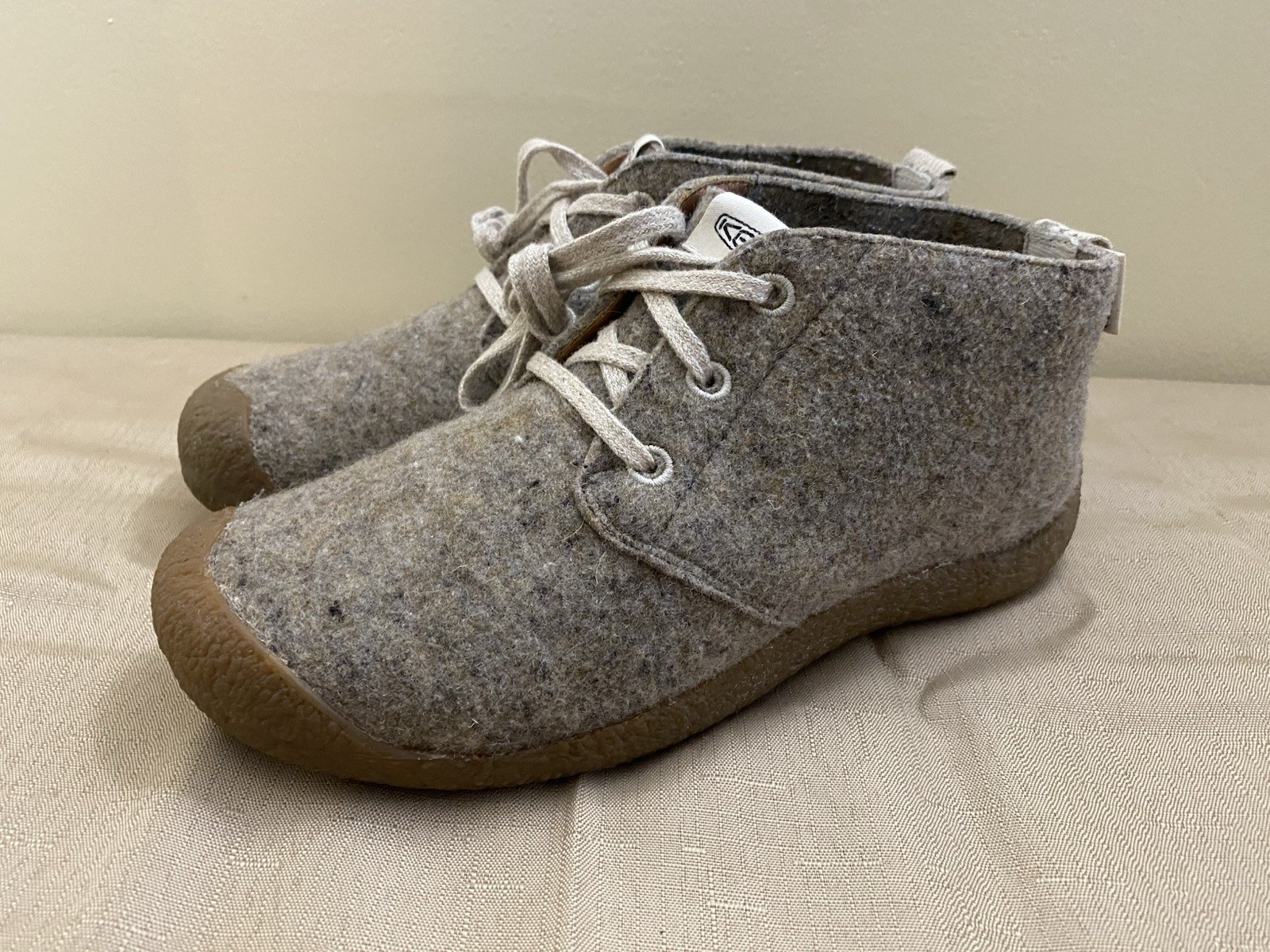 Stivali da uomo Keen Mosey Chukka in misto feltro lana di betulla tortora escursionismo US 9 5 EU 40